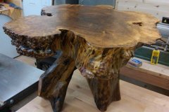 Maple Burl Table